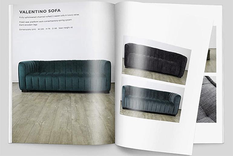 Interior design catalogs never reflect true colors